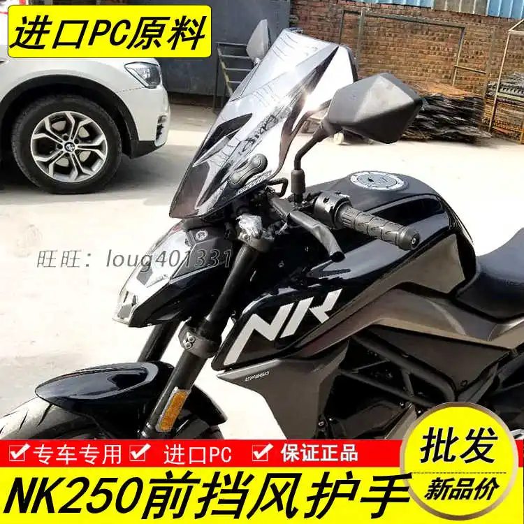 

for Cfmoto Nk150 250 400 650nk Motorcycle Front Windshield Pc Front Windshield Led Guard