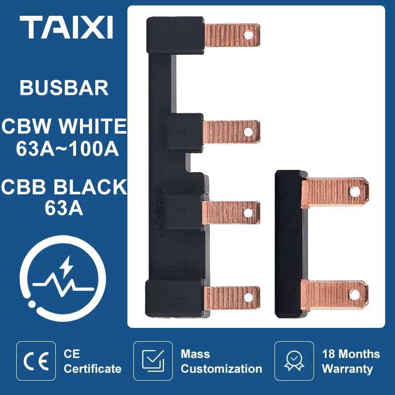 Copper Busbar for Distribution Box Circuit breaker PIN MCB RCBO RCCB connector busbar connection breaker combing