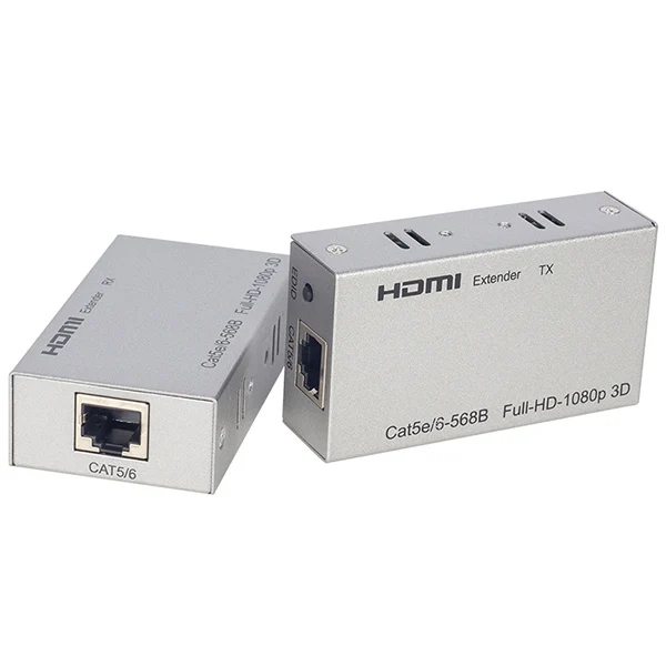 HYTECH HY-HDEX60 HDMI CAT6 60 METRE EXTENDER * POWERMASTER PM-30354 * S-LINK SL-HEX60