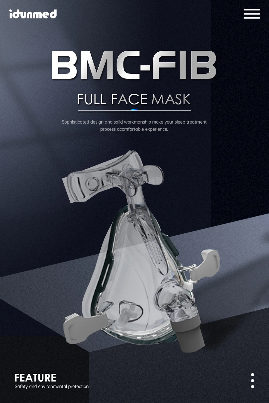 BMC CPAP F1B Full Face Mask Auto CPAP APAP BiPAP Full Face Mask For Anti Snoring Apnea Sleep Aiding OSAHS OSAS CPAP Mask