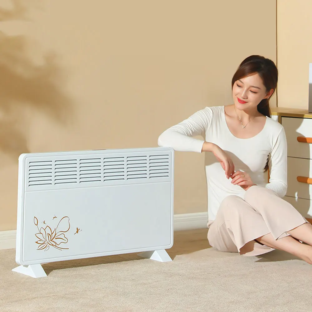 Home Electric Heater Fluent Air Flow Fan Room Warmer Radiator  Fast Convector Heating Silent Heater