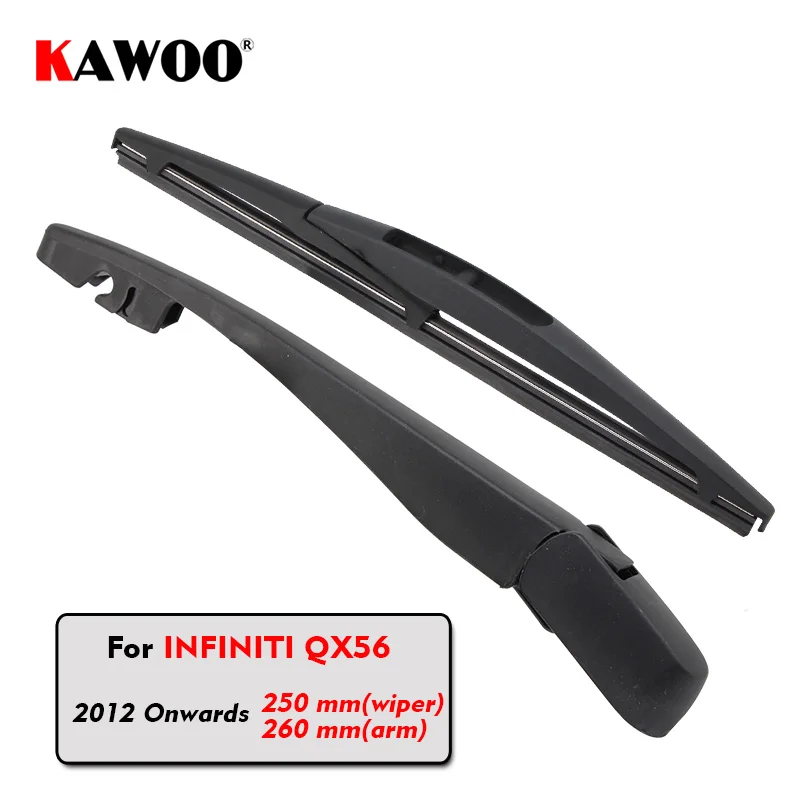 

KAWOO Car Rear Wiper Blade Blades Back Window Wipers Arm For Infiniti QX56 Hatchback (2012-) 250mm Car Accessories Styling