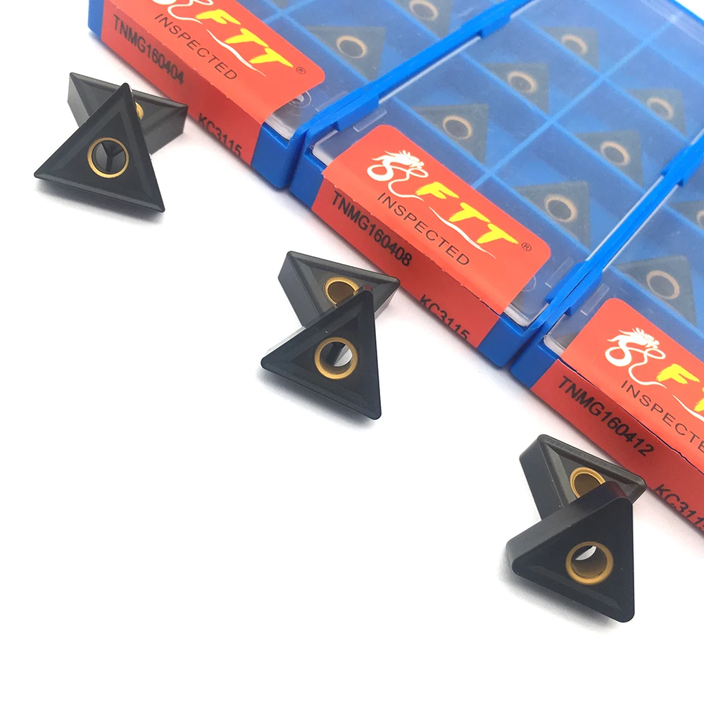 10 Chiếc TNMG160404 TNMG160408 TNMG160412 KC3115 Carbide Dạng Phẳng Bên Ngoài Dụng Cụ Xoay Tiện Bằng Máy CNC Cắt Dụng Cụ Đúc