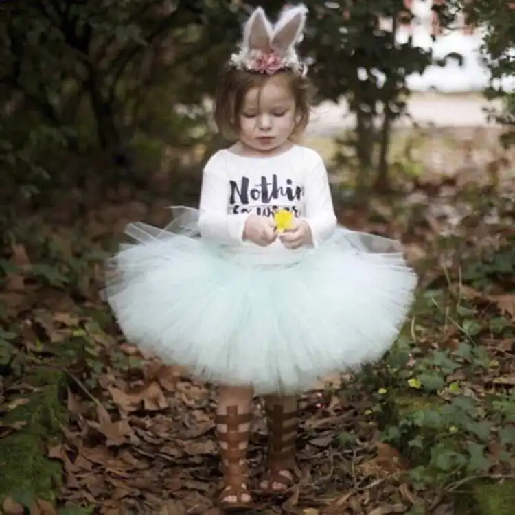

Cute Baby Aqua Tutu Skirts Infant Toddler Girls Tulle Ballet Tutus Fluffy Dance Pettiskirts Underskirt Kids Party Costume Skirts