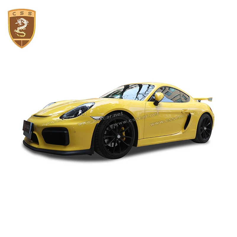 

High quality FRP unpainted / Carbon Fiber Car Body Kit For Porsch Boxster Cayman 981 Change GT4 Style Body Kit 2006-2016