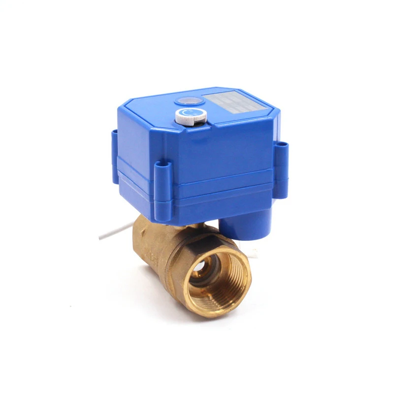 

DN8-DN25 Motorized Ball Valve Brass 2-way 2/3 Wire Electric Actuator With Manual Switch AC220V DC24V DC12V ADC9-24V