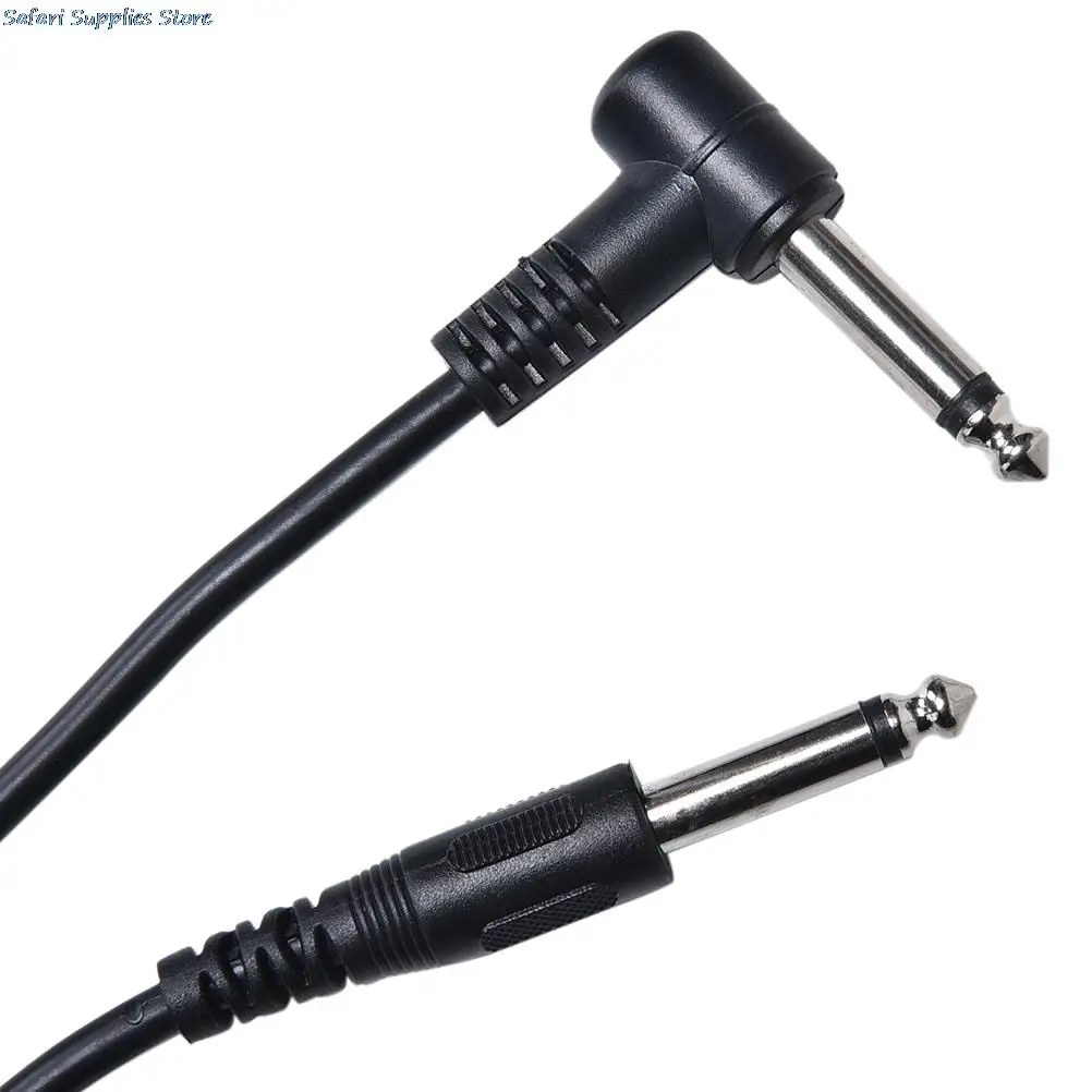 Cable de conexión eléctrico de 3M, amplificador de guitarra con 2 enchufes, Color negro, gran oferta