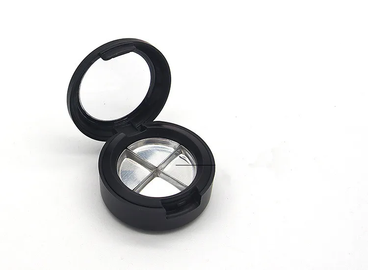 

Small DIY Makeup Tool Mini Plastic Empty Eyeshadow Case Palette Single Case Round Jar Powder Cosmetics Compact Container