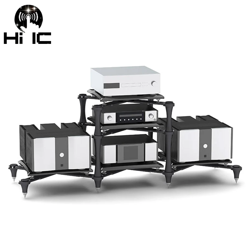 HIFI Audio Tube Amplifier Cabinet Amp Decoder Frame Rack Equipment Shock Absorber Tripod Shelf Foot X-Racks Optimum System