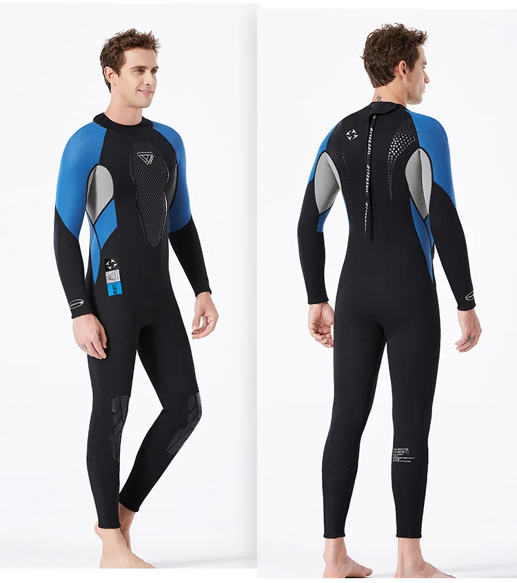 Full Men 3mm Neoprene Wetsuit Surfing Swimming Diving Suit Triathlon Wet Suit for Cold Water Scuba Snorkeling Spearfish WA 106