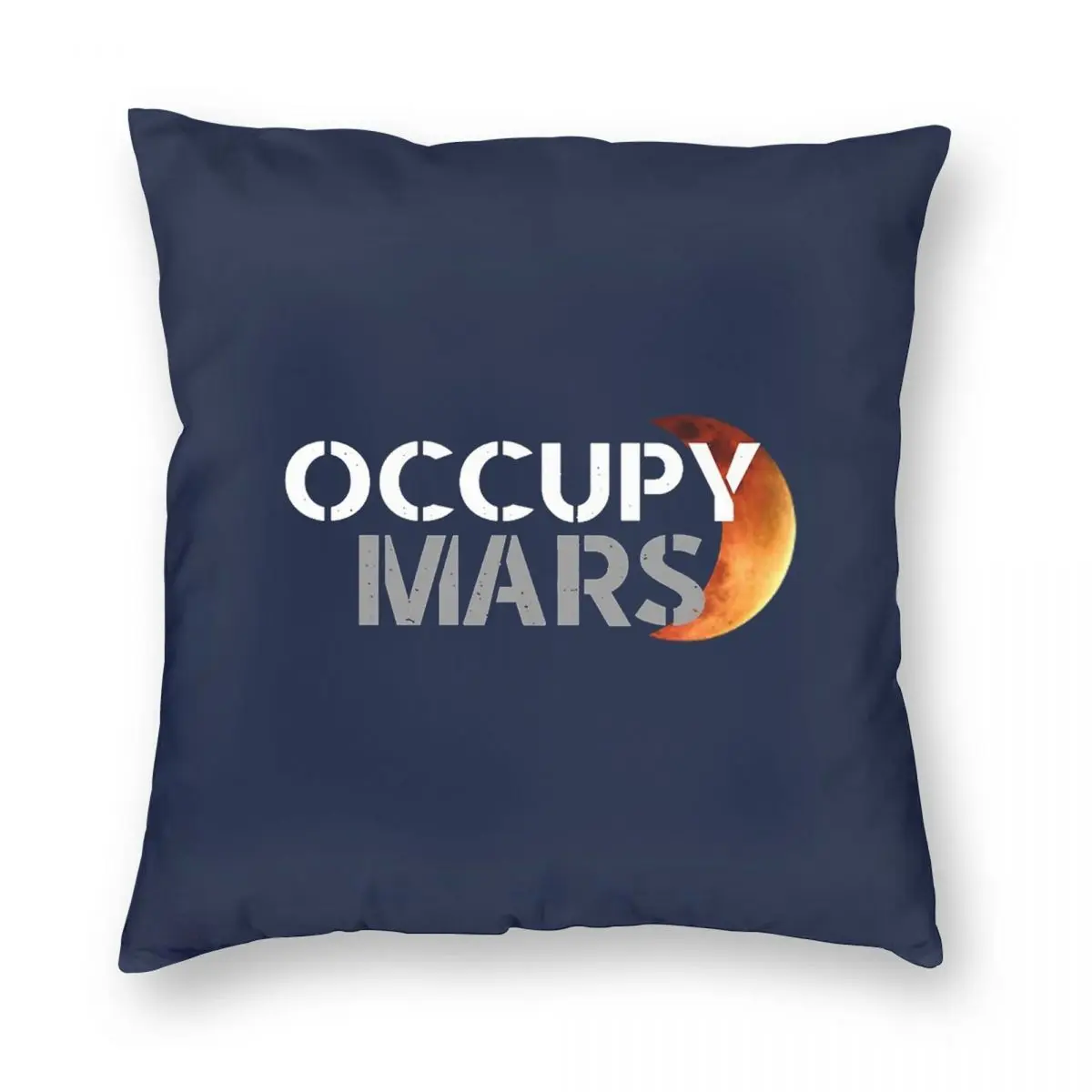 OCCUPY MARS 15 Square Pillowcase Polyester Linen Velvet Creative Zip Decorative Throw Pillow Case Home Cushion Cover 45x45