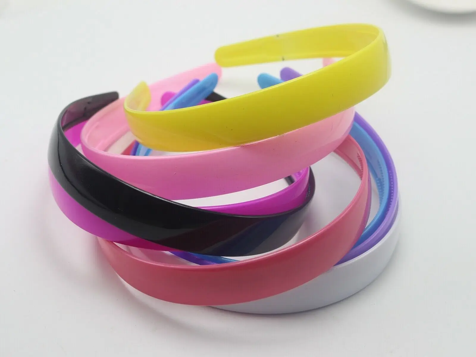 6 Pcs Plastic Wide Alice Hair Band Headbands 20mm(3/4\