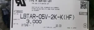 

LBTAR-05V-2K-K(HF) Connectors housing LBTAR-05V-2K-K (HF) header terminal socket crimp new and original part