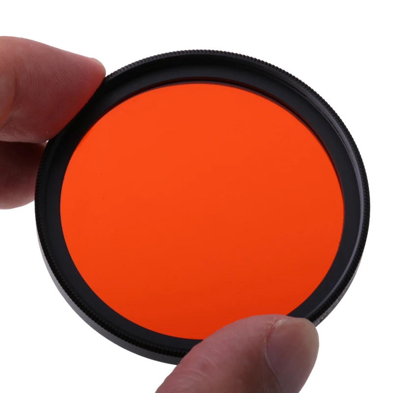 Camera Filters Full 49 mm Color Filters for brown Orange Pink Red Yellow Grey Blue Green Purple For DSLR Camera