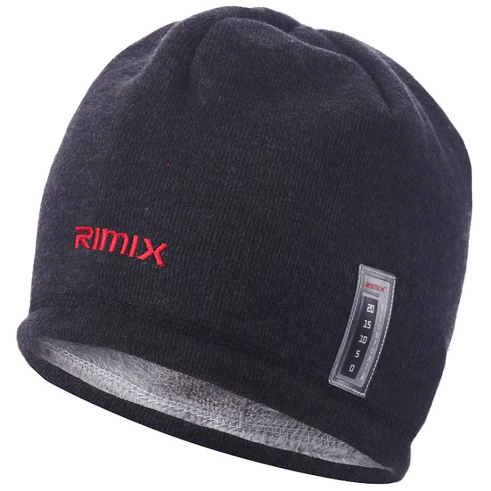 RIMIX Unisex Warm Knitted Fleece Beanies Hat Thermal Skullies Cap For Skiing Climbing Hiking Snowboarding Hunting Winter Sport