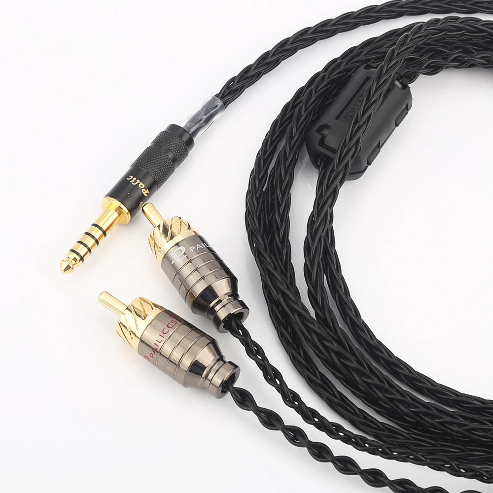 Audiocrast Hi-End 2.5/3.5/4.4mm Balanced Male to 2 RCA Male HIFI Audio Adapter Cable 7N OCC Silver plated Cable