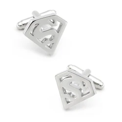 Superheroes Design Designer Cufflinks Quality Brass Material Silver Color Cuff Links Wholesale & Retail
