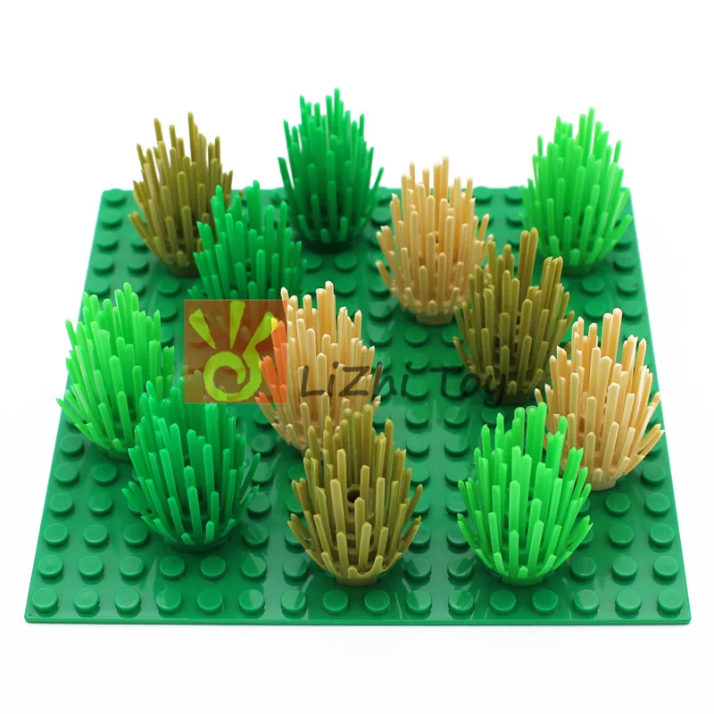 10pcs Moc Bricks 6064 Plant Prickly Bush 2x2x4 Enlighten City Street View Building Blocks Bricks for DIY Children Toys