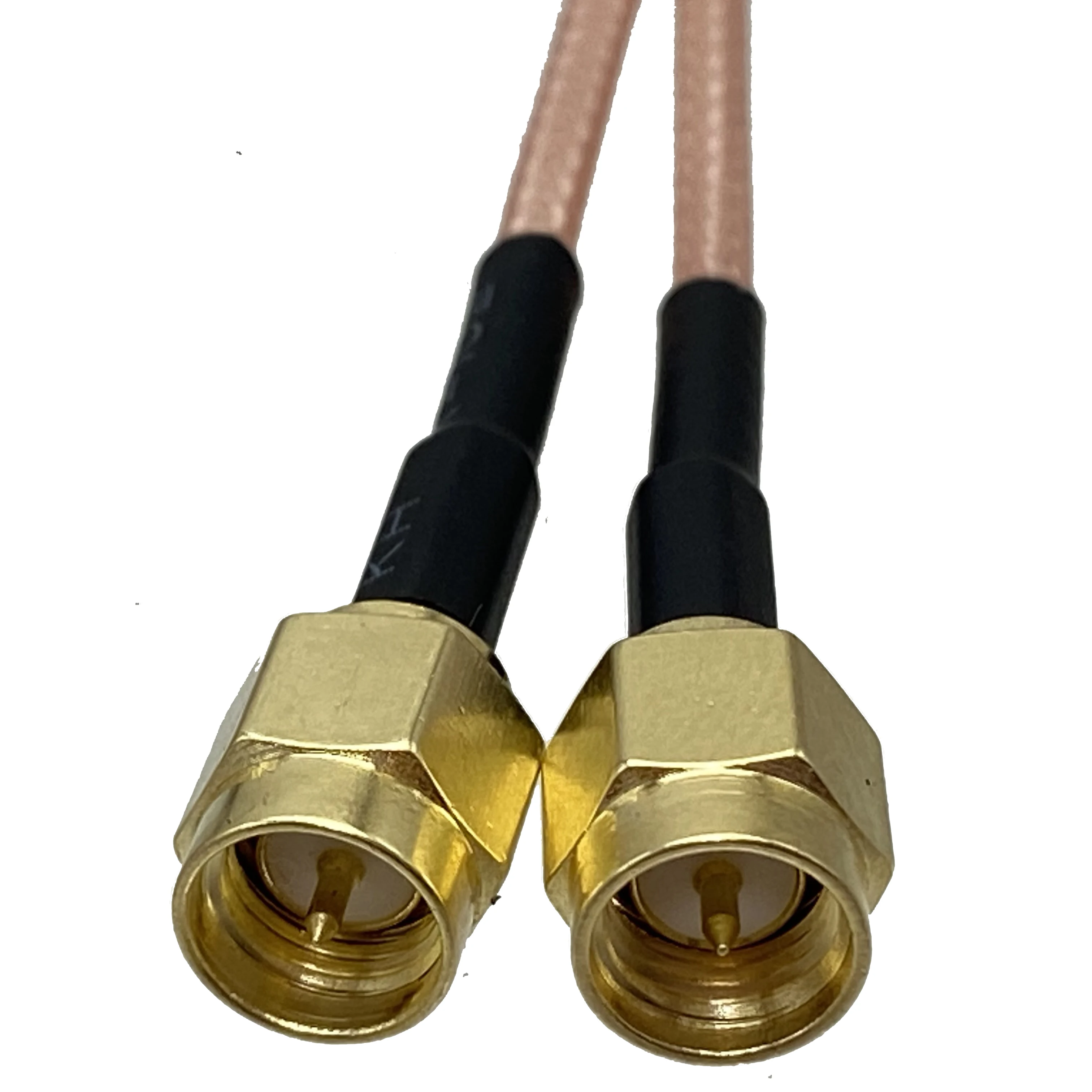 RG316 SMA Female Jack to 2x SMA Male Plug Y Type Splitter Connector Crimp Wire Terminal RF Jumper pigtail Cable 4inch~10FT