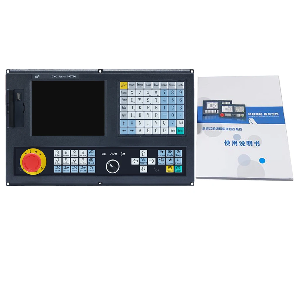 Economical 2 3 4 Axis 8.4 Inches displayer 990TDB  CNC Controller  for Milling Machine with Mach 3 with ATC PLC function