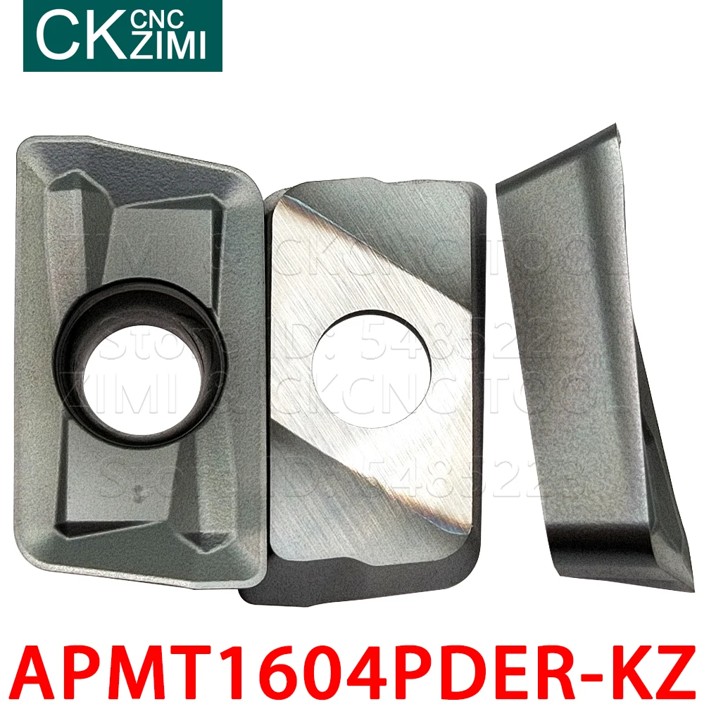 APMT1604PDER-KZ APMT 1604 PDER KZ كربيد إدراج طحن إدراج أدوات رأس طاحن أدوات ماكينة بتحكم رقمي بالكمبيوتر مخرطة معدنية أدوات
