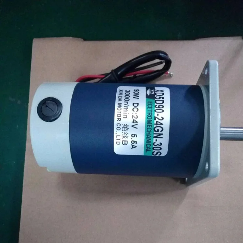 90W 12V 24V DC High-speed Motor Optical Axis Motor Permanent Magnet Speed Regulating Motor 1800rpm 3000rpm CW CCW Large Torque