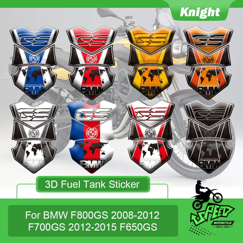 

Motorcycle Tank Pad Decal Protector Decorative 3D Tank Pad Gas Fuel Oil Sticker Emblem For BMW F800GS F700GS F650GS F800gs