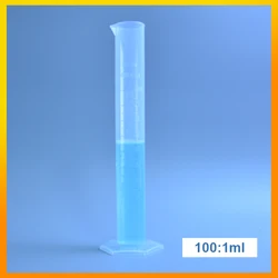 100ml Laboratory Plastic Measuring Cylinders Transparent With Scale  PP Material  Plastic Measuring Cylinder Polypropylene