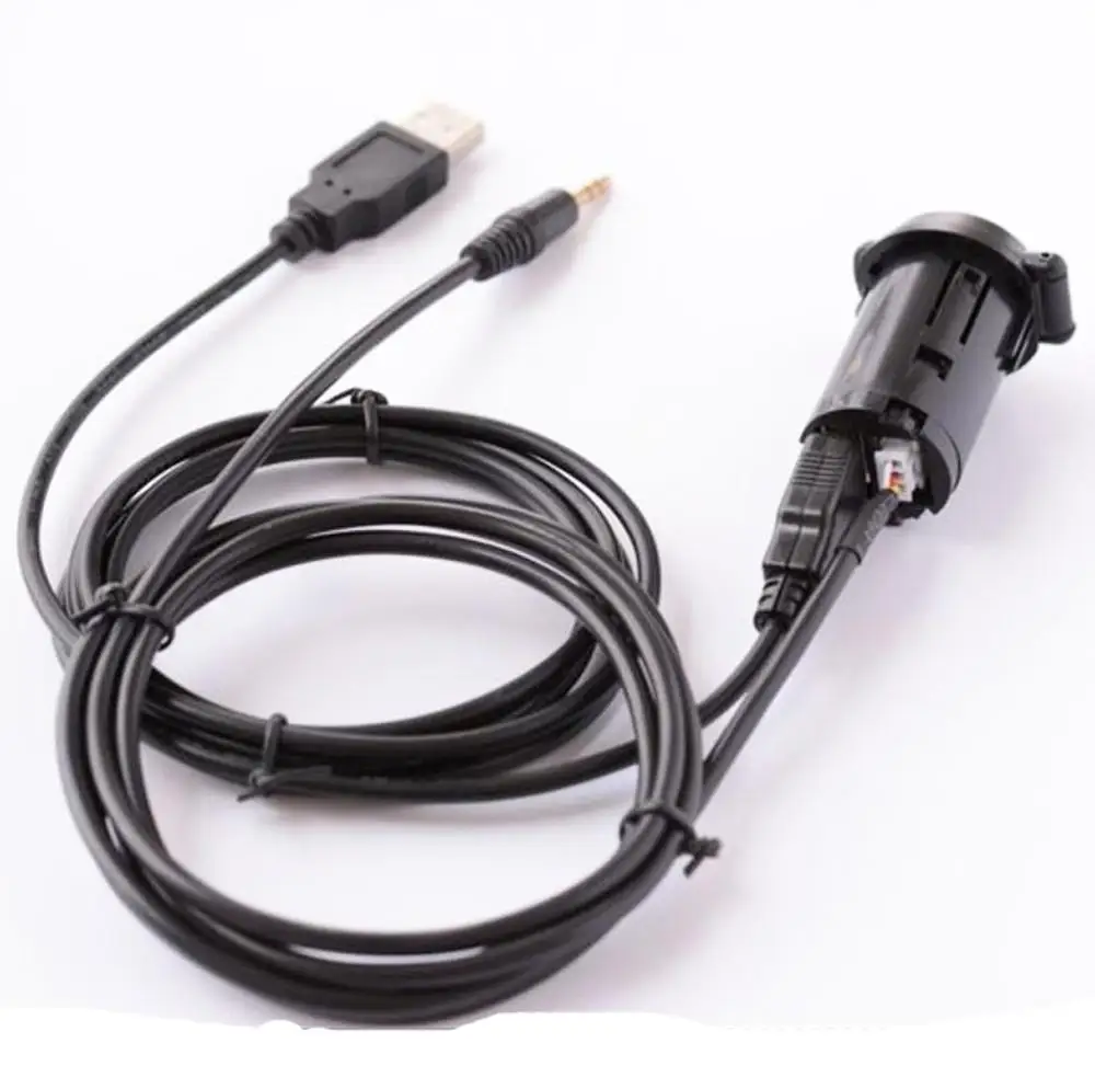 Car AUX USB adapter for Peugeot 1007 107 207 3008 508 5008 RCZ 966452