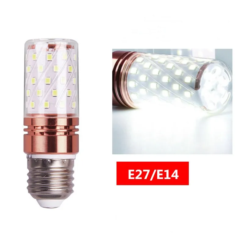 

E27 Светодиодная лампа E14 Светодиодная лампа Кукурузная лампа 12 Вт 14 Вт 16 Вт SMD2835 AC 220 В 240 В Люстра Свеча Светодиодный светильник для украшения дома