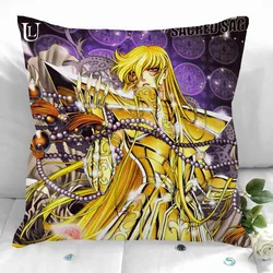 New Custom Saint Seiya Pillowcases Printed Square Pillowcase Home Decorative Zipper Pillow Cover 35X35cm40X40cm(One Side)