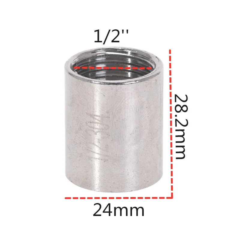 Precision round stainless steel pipe inner thread pipe fittings 1/4\'\' 3/8\