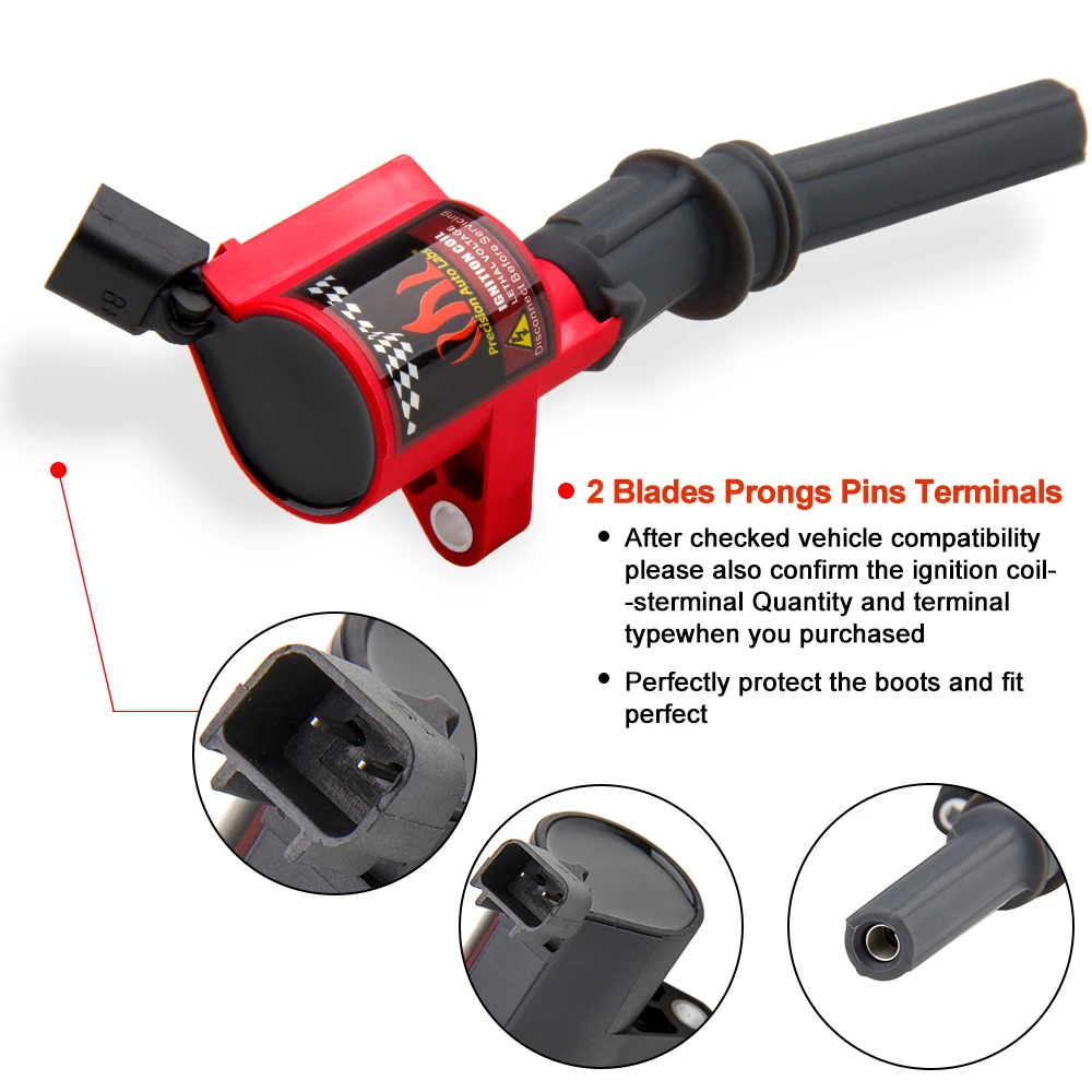 10 Pack Ignition Coils For Ford F150 F250 F350 4.6L 5.4L V8 & 6.8L V10 DG508 for Lincoln Mercury 4.6 5.4 6.8L V10 Ignition Coil
