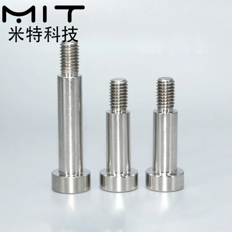 1PCS Equal Height Limit Bolt Stainless Steel External Thread Convex Shaft Shoulder Plug Screw Socket dia 8/10/12