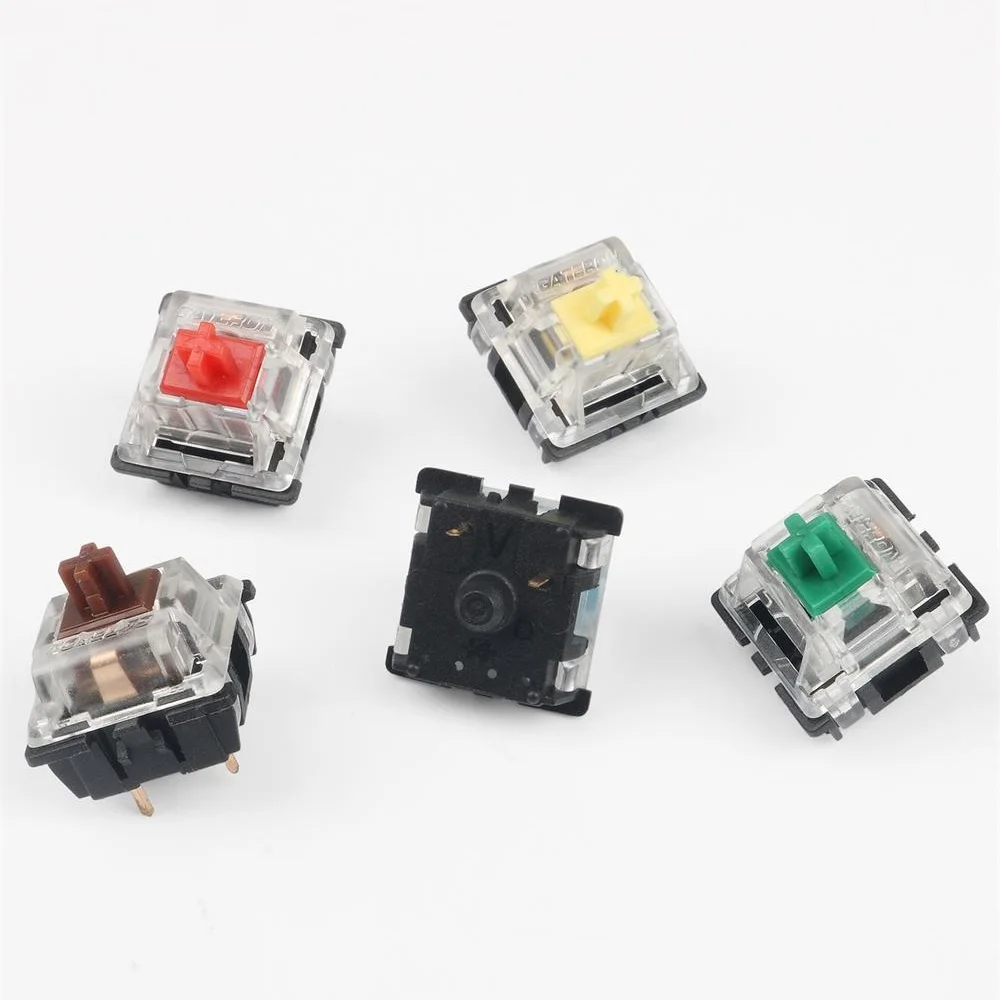 Gateron Switch 10 PCS 3 Pin 5 Pin SMD Patch Mechanical Keyboard Switch Black Blue Red Brown Green Yellow White RGB Button Matte