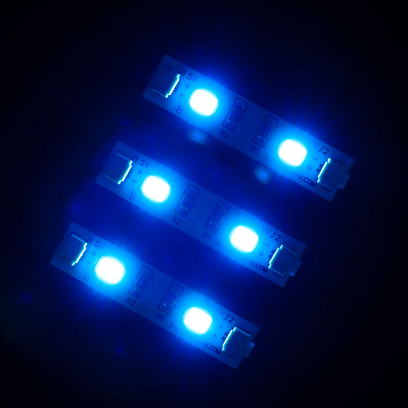 Briksmax-led luz acessórios para diy fãs, tira luzes com adesivo, compatível com blocos de construção modelo, tamanho m, 3 unidades/pacote