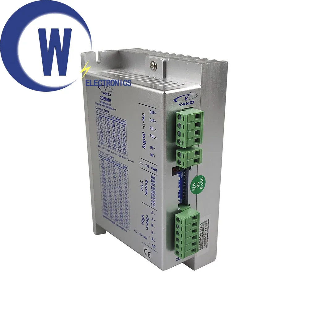 YAKO 2phase Stepper Motor Driver YKD2D68MH Match With NEMA23 NEMA34 Use For CNC Router Engraving Machine