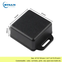Plastic Electronics Enclosure DIY Junction Box Small Project Case ABS Testing Instrument Box Wall Mounting 41x41x20mm