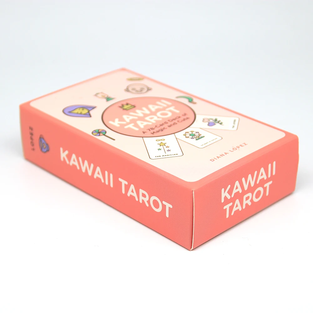 Kawaii Tarot 78 Card Deck of Magic and Cute Card Book Diana Lopez features Sweet Pastel-colored Design kawaii collectors alike