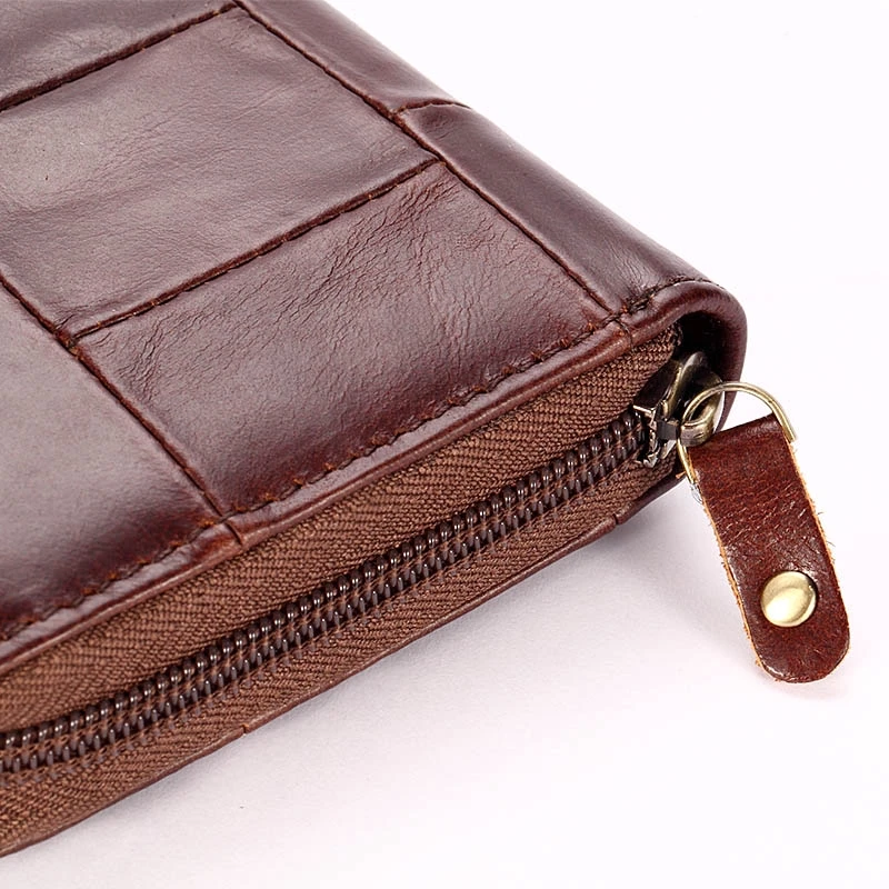 Cobbler Legend Genuine Leather Large Capacity Women's Long Wallet Business Card Holder Fashion Phone Bag Zipper Purse Handbag