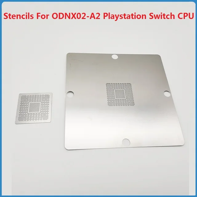 Bezpośrednie ogrzewanie 80*80 90*90 szablon BGA dla ODNX02-A2 Playstation przełącznik procesora reballing IC ODNX02 -A2 szablon cyny lutowniczej 0.35MM