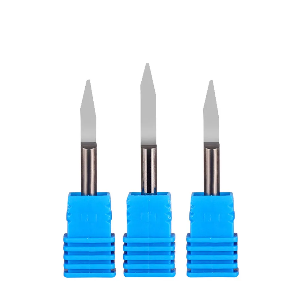 4 millimetri Gambo a fondo Piatto Sharp Macchina Per Incidere di CNC Strumento di Cono Sharp Router Bit Goffratura Intagliare Fresa