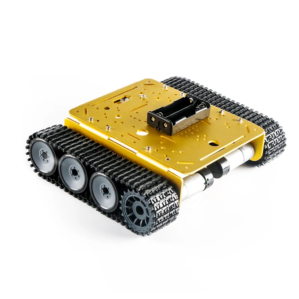 

TP200 Hot New Smart Tank Chassis DIY Car Chassis for arduino Car 9V150rpm Motor with Code Plate Speed Measurement