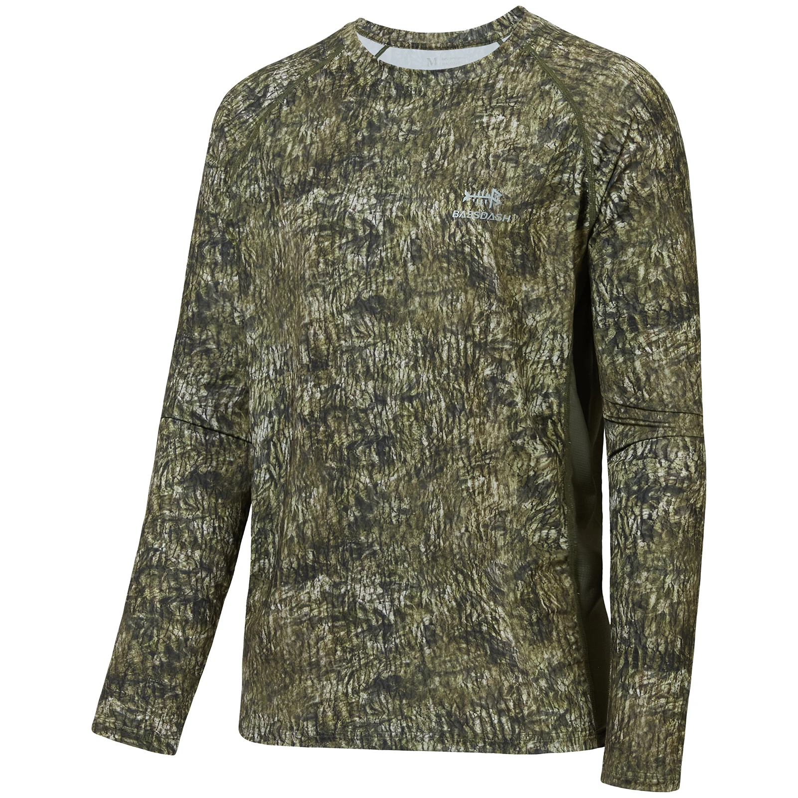 Bassdash-camisa de pesca para hombre, camisa de manga larga de camuflaje UPF50 + para caza, secado rápido, táctica, ropa al aire libre, FS13M