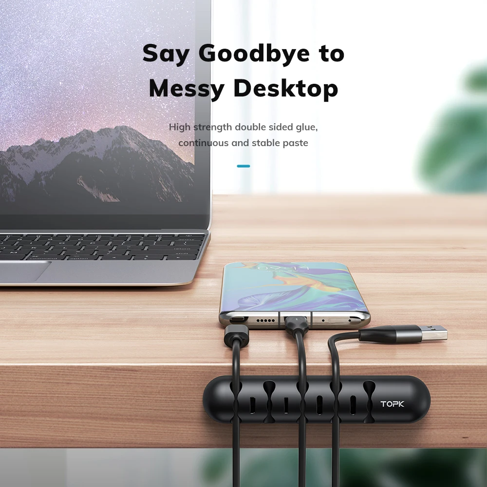 TOPK-organizador de cables L35 - Cable Organizer Magnetic reseña y precio