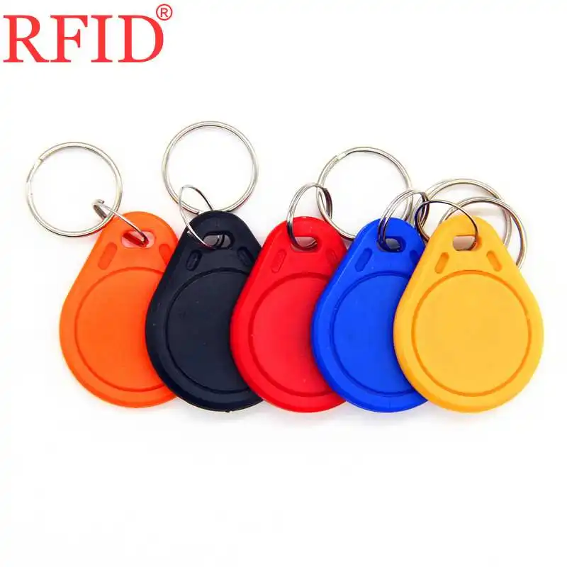 S50 IC 13.56Mhz Smart Card Contactless RFID Key Fob Card Keyfob Token Tag Keychain Access Control System Many color Select 1pcs