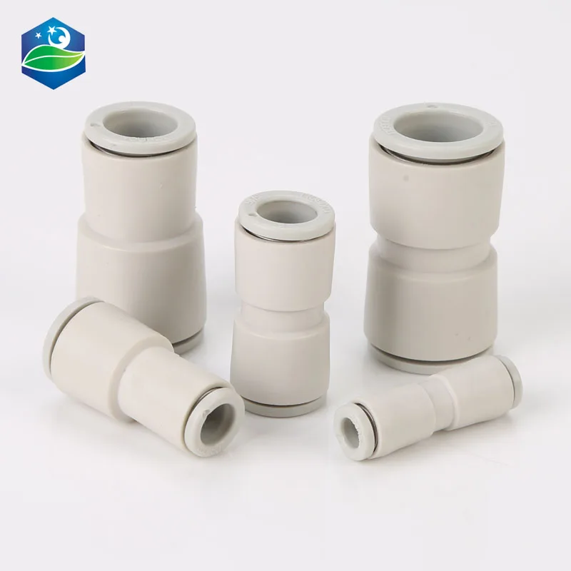 PG KQ2H 6-4mm 8-4mm 8-6mm 10-6mm 10-8mm 12-8 12-10mm Straight Union Reducer Fitting Pneumatic Air Push to Connect tube One-Touch