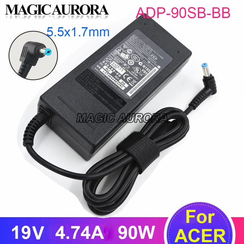 

Original For ACER Aspire V5 471G V5-531P V5-551G V3-771 V3-771G V5-552G 561G 571G 571P Laptop Adapter Charger 19V 4.74A ADP-90SB