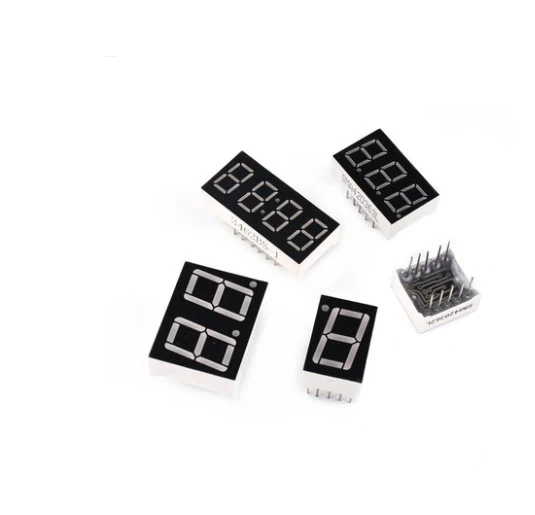 Pantalla LED de 0,56 pulgadas, 1 unidad, 7 segmentos, 1 Bit/2 Bit/3 Bit/tubo de dígitos de 4 bits, cátodo común rojo/ánodo Digit