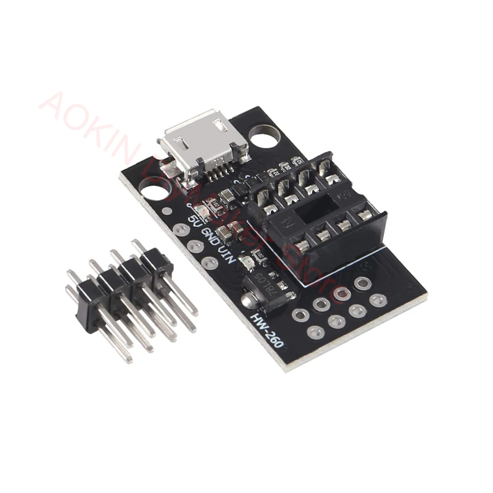 Digispark Kickstarter Zwart/Blauw Mini ATTINY85 Micro Usb Development Board Module Voor Arduino Ide 1.0 Usb Attiny85 Connector